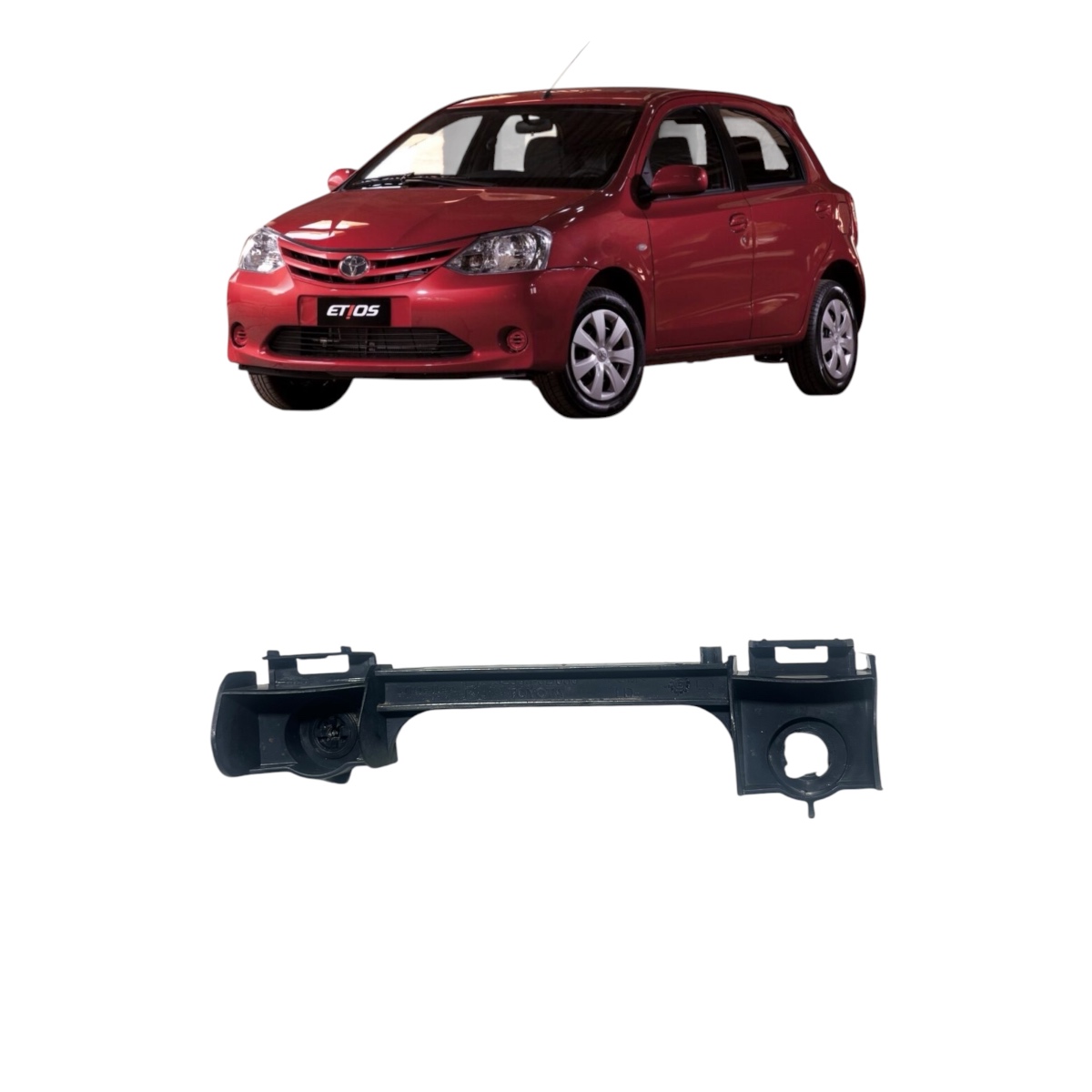 Guia Parachoque dianteiro direito Toyota Etios 2013/2020