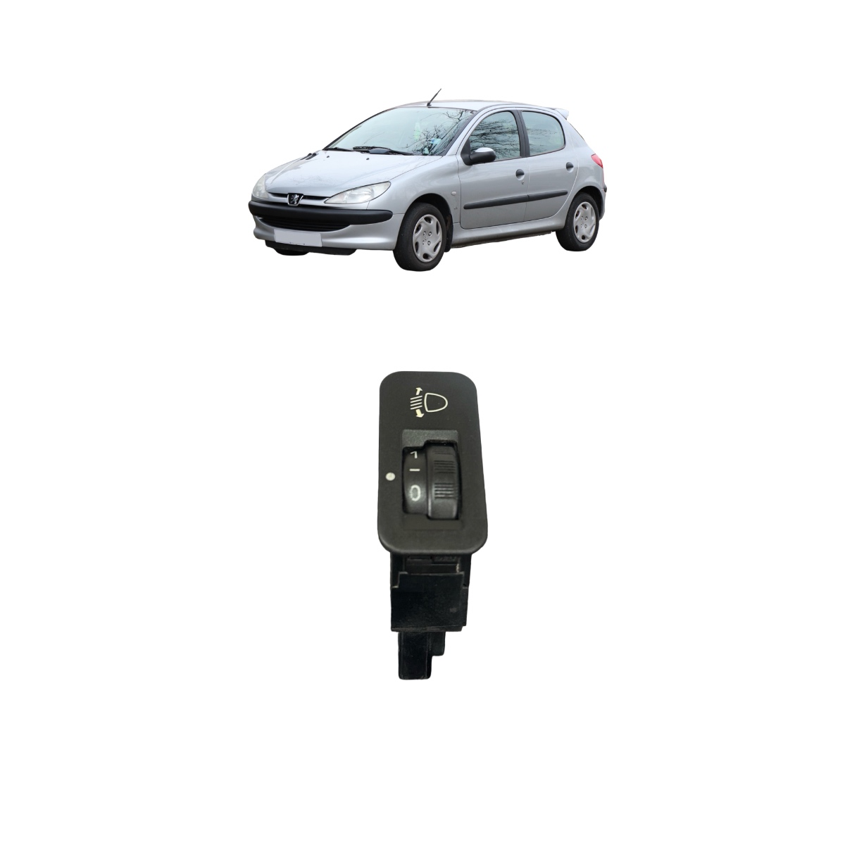 Botão Regulagem Altura Do Farol Peugeot 206 1.4 206 2008
