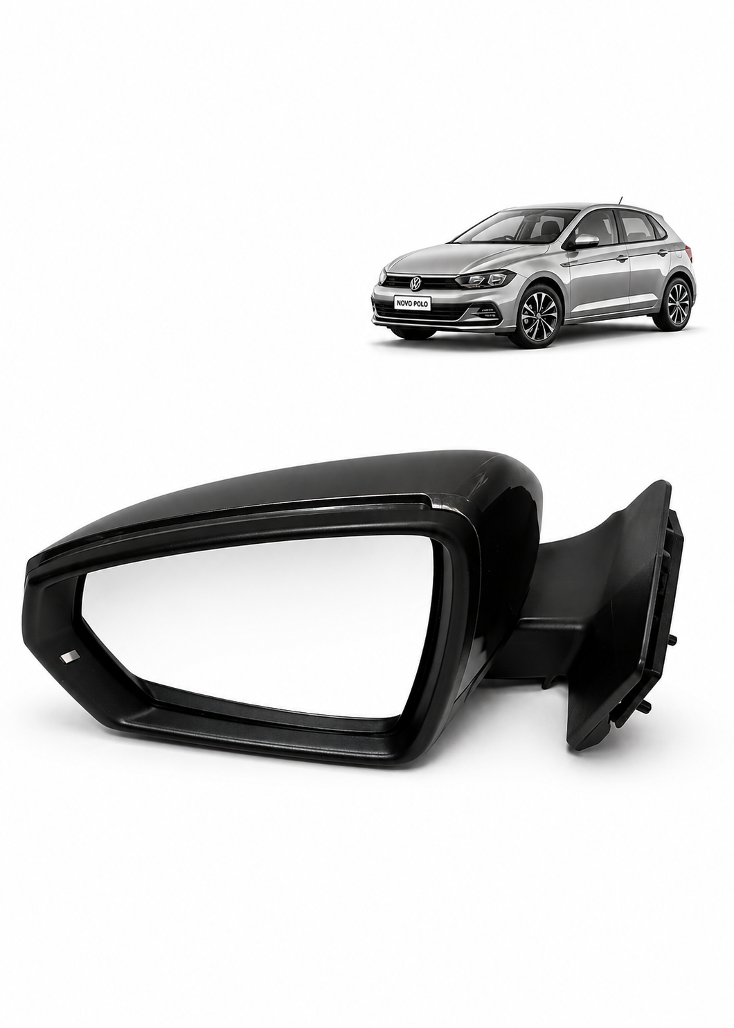 Retrovisor Esquerdo Volkswagen Polo 2023-2025 6EA857507F - Imagem 1