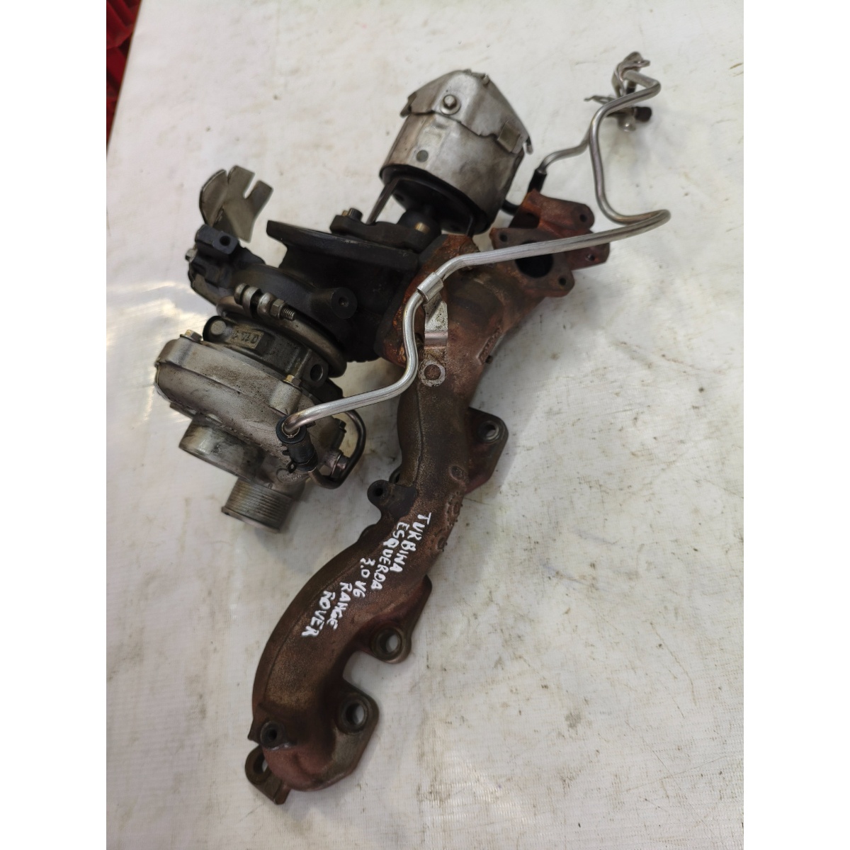 Turbina Esquerda Motor Range Rover 3.0 V6 2010 Fpla6K682Bc - Imagem 7