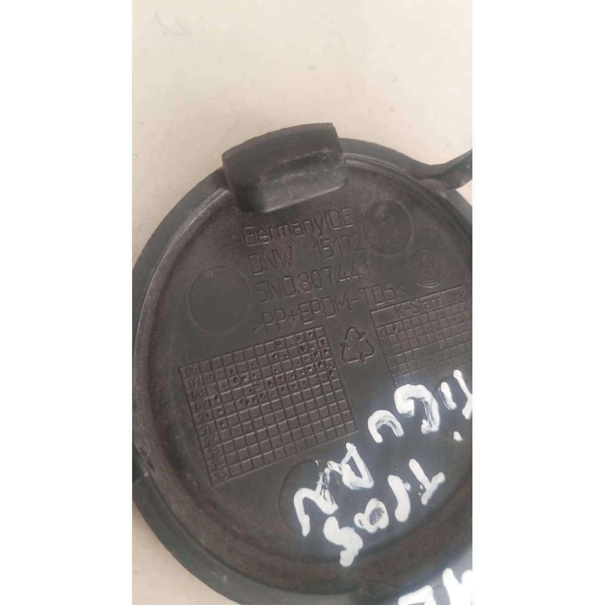Tampa Reboque Parachoque Traseiro VW Tiguan 2008-2017 - Imagem 3