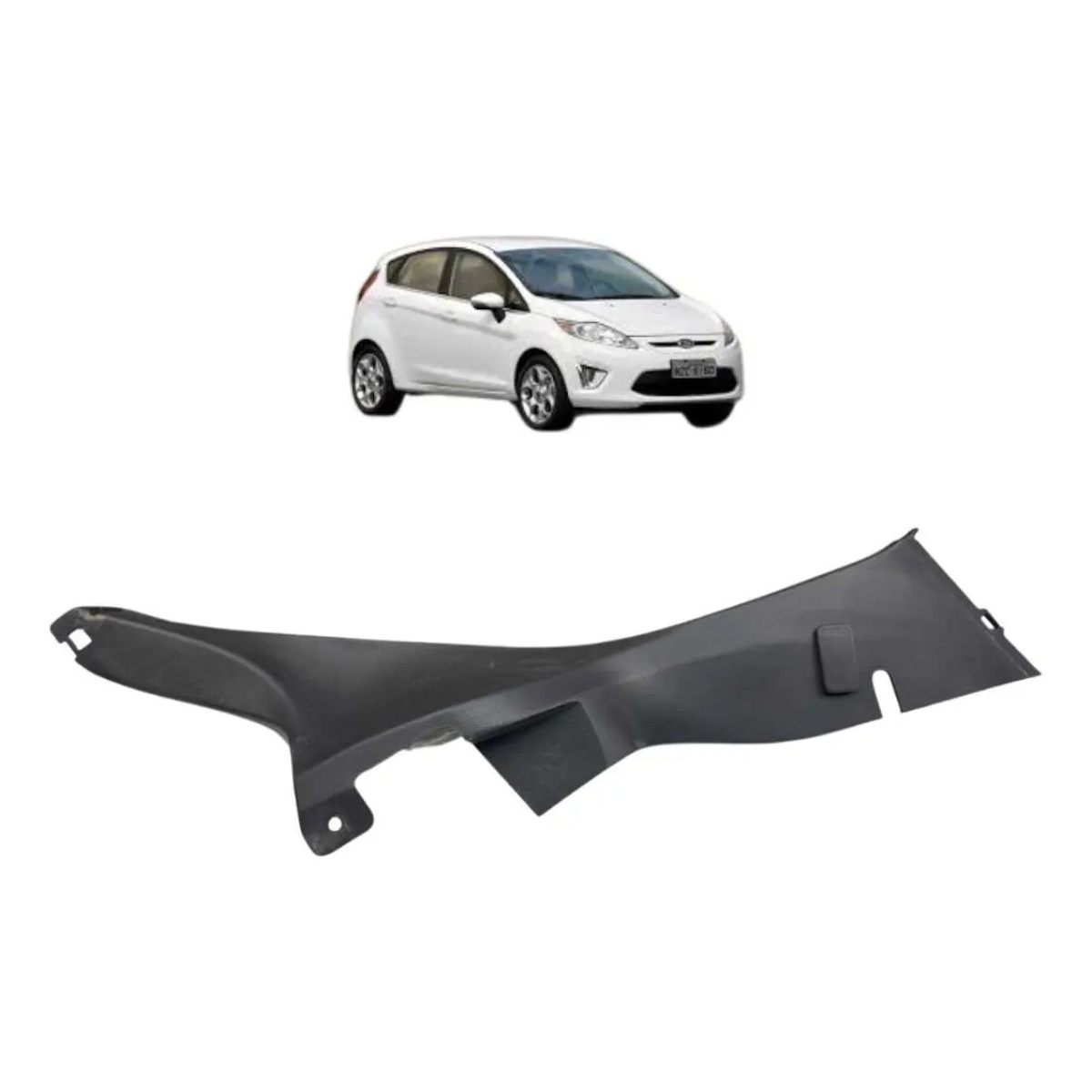 Moldura Soleira Do Banco Tras. Direito Ford New Fiesta 2012 - Imagem 4