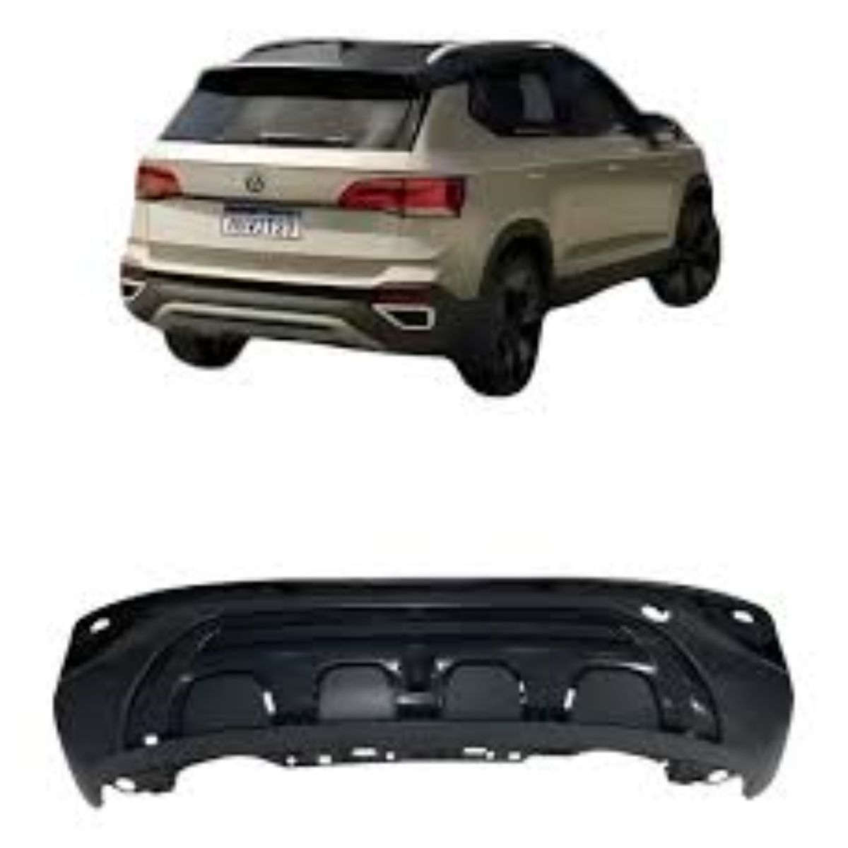 Spoiler Para-choque Traseiro Volkswagen Taos