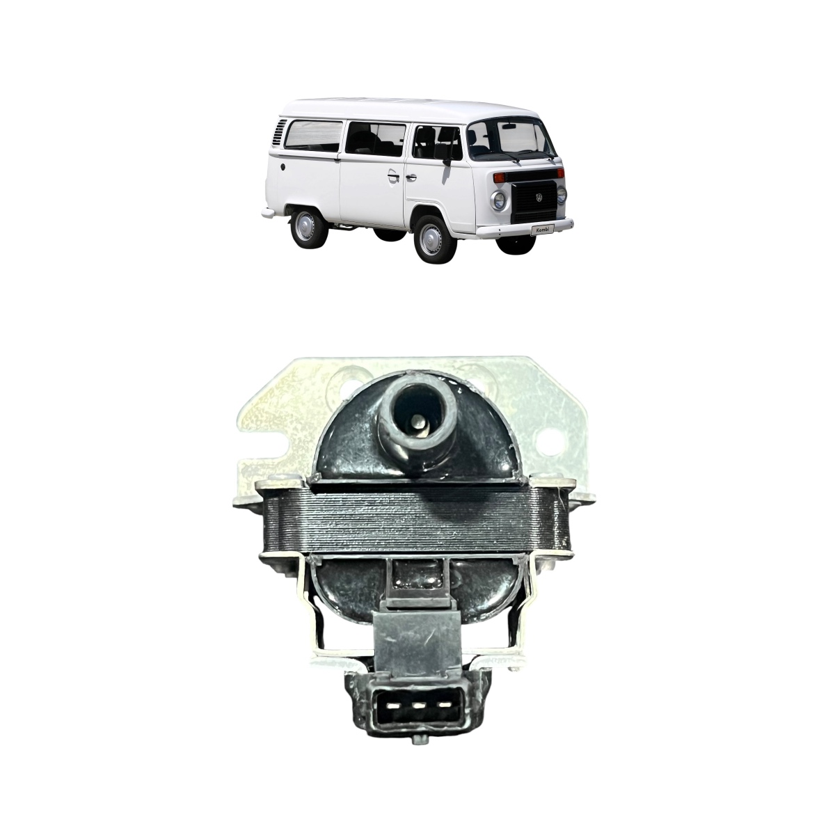 Bobina 3 Pinos Volkswagen Kombi 1.6 8v  96/05 - Imagem 2