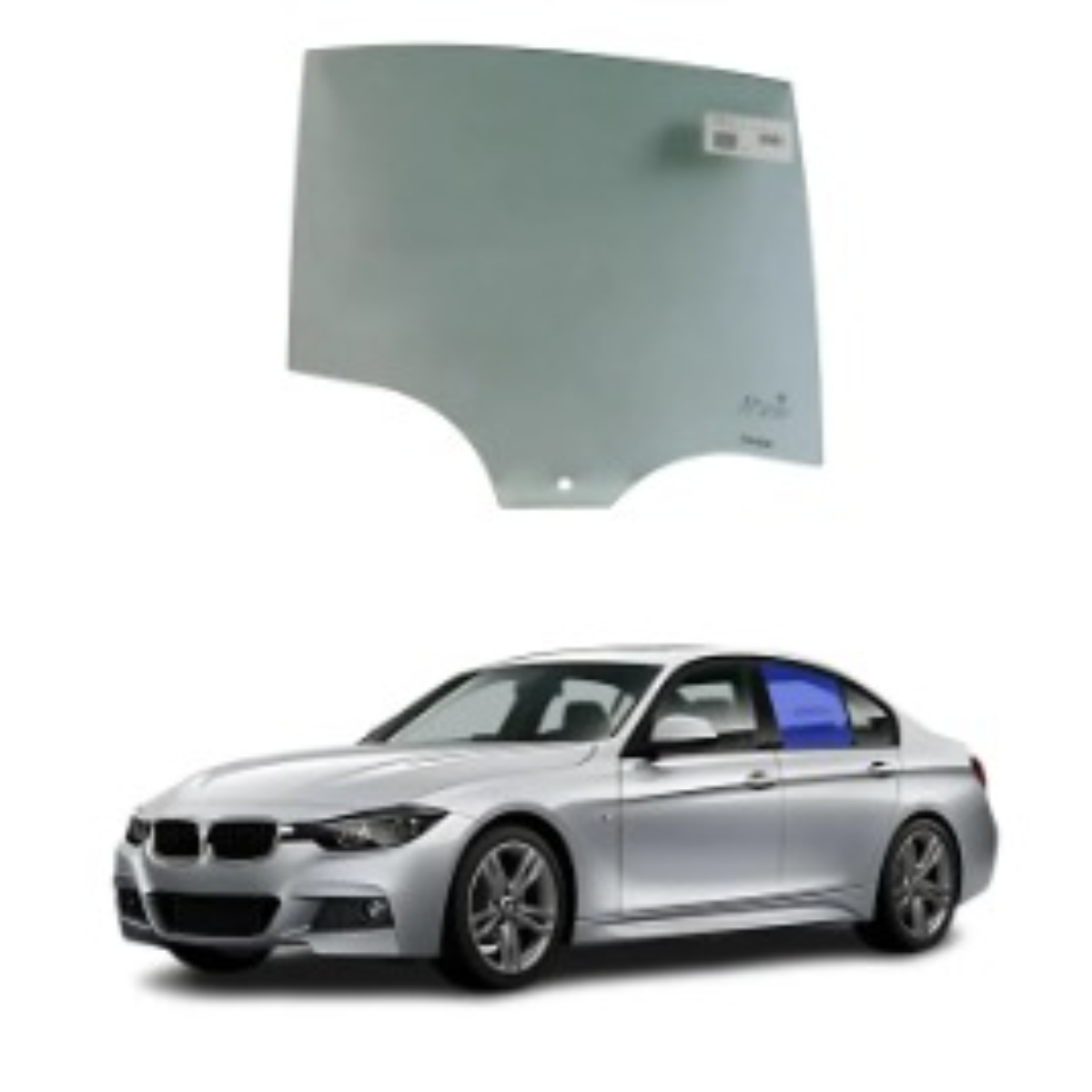 Vidro Porta Tras  Direito Bmw 320I 13/18
