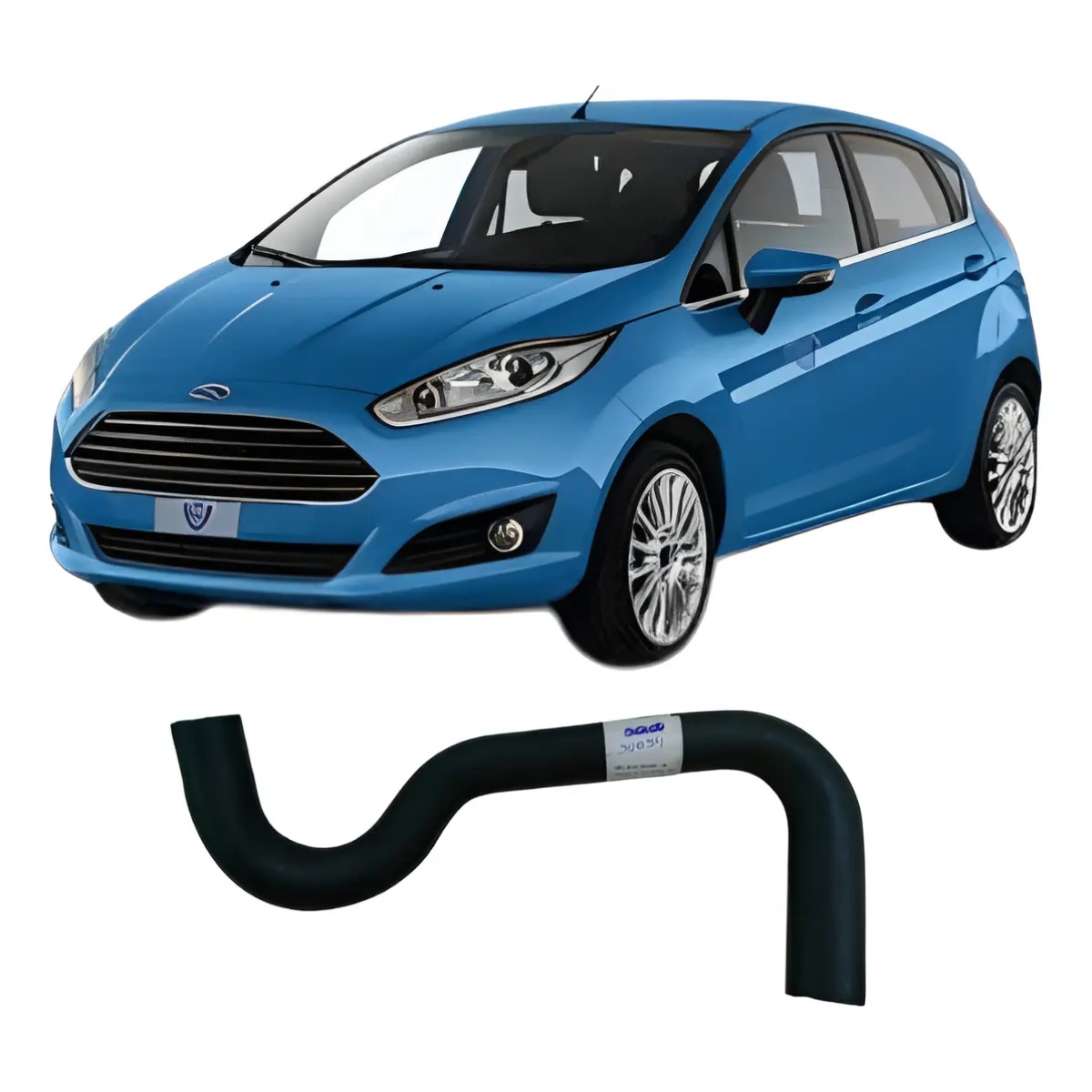 Mangueira Inferior Radiador Ford Fiesta 13/19 8v218b273ad - Imagem 1