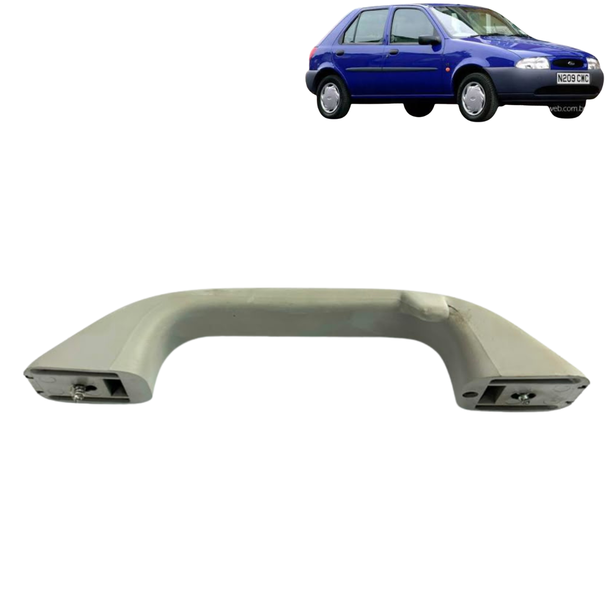 Alça Teto Pqp Puxador Ford Fiesta Hatch 1998 Original Cinza