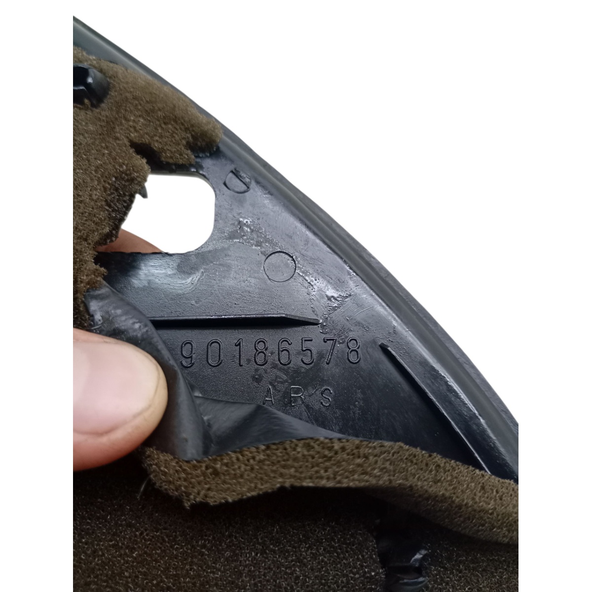 Moldura Int Retrovisor Dir Gm Kadett 1989 1998 90186578 - Imagem 2