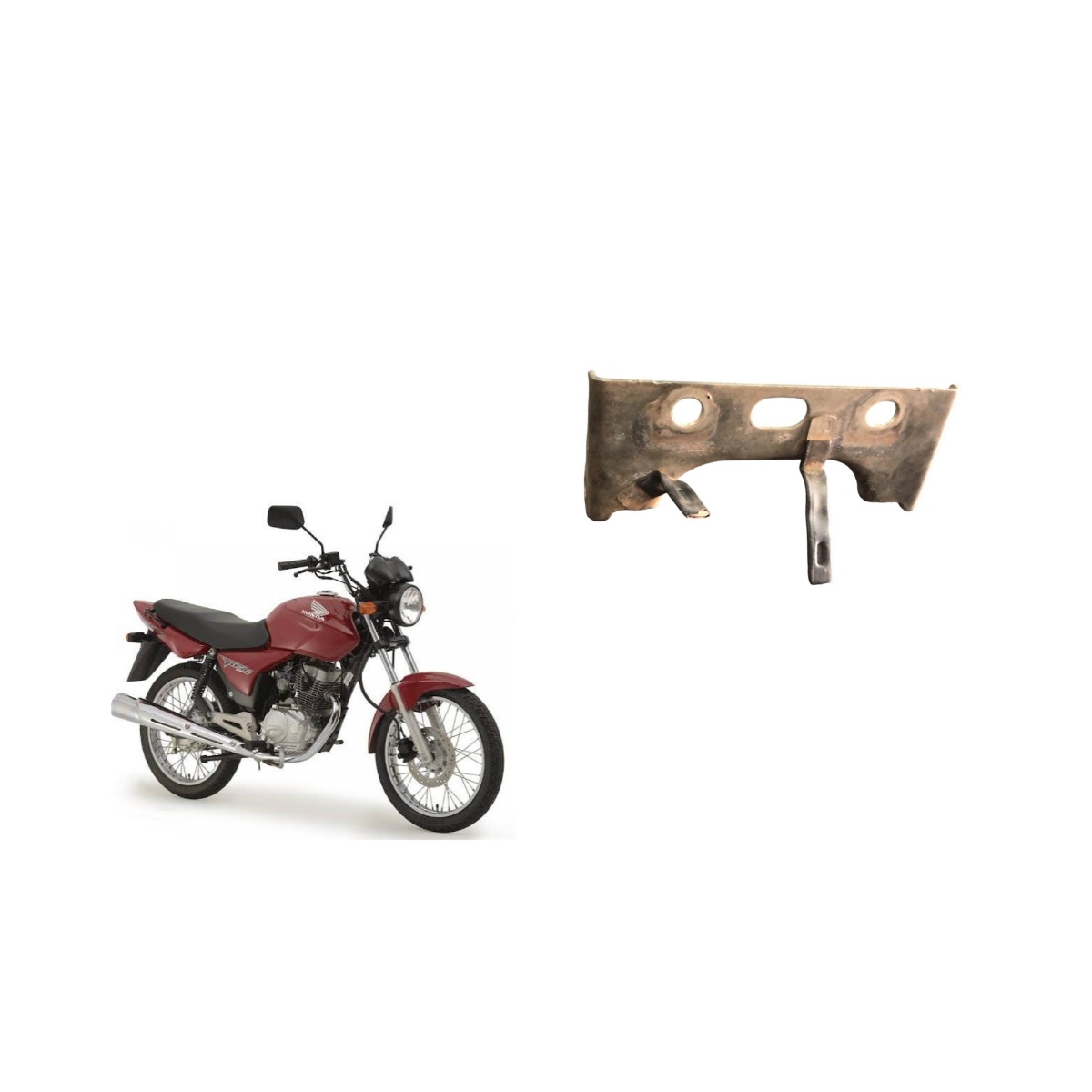 Suporte De Paralama Traseiro Cg 150/125 Usado