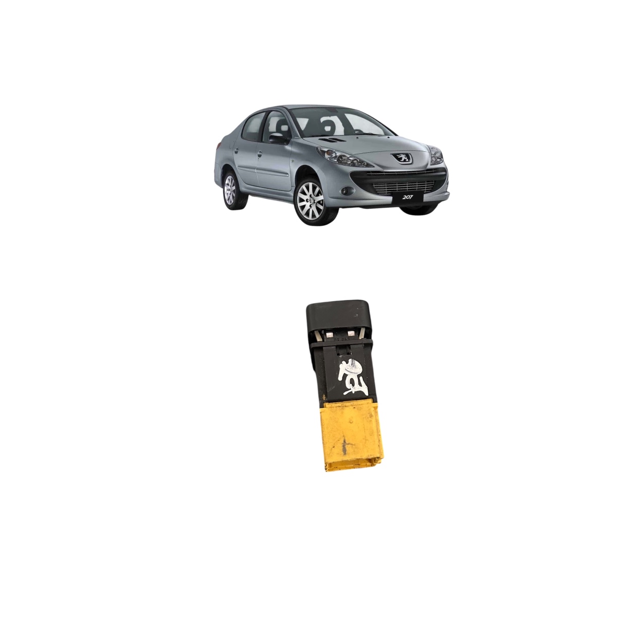 Botão interruptor trava vidro elétrico Peugeot 207 original - Imagem 5