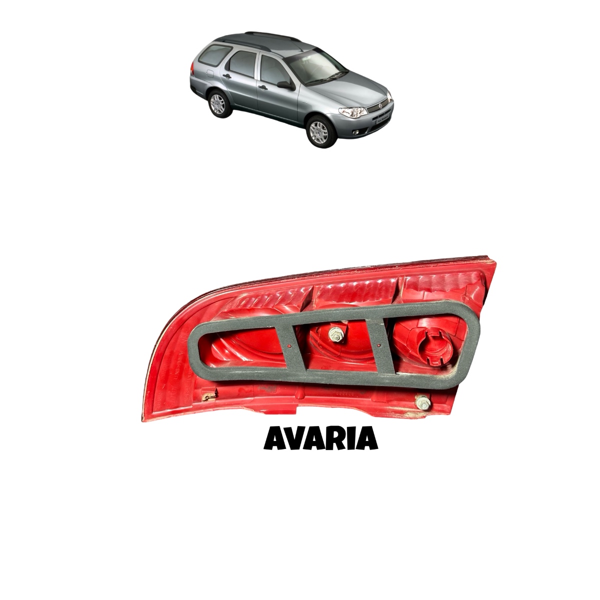 Lanterna Tampa Fiat Palio Weekend 2004/2006 C/AVARIA T/D - Imagem 4