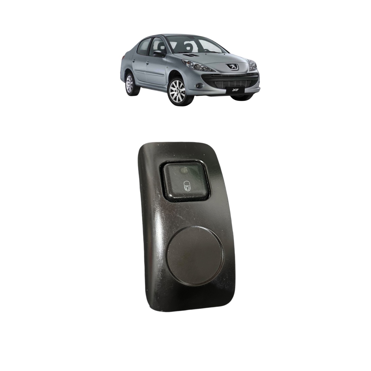Botão Trava Destrava Peugeot 207 206 2005 A 2013 - Imagem 1