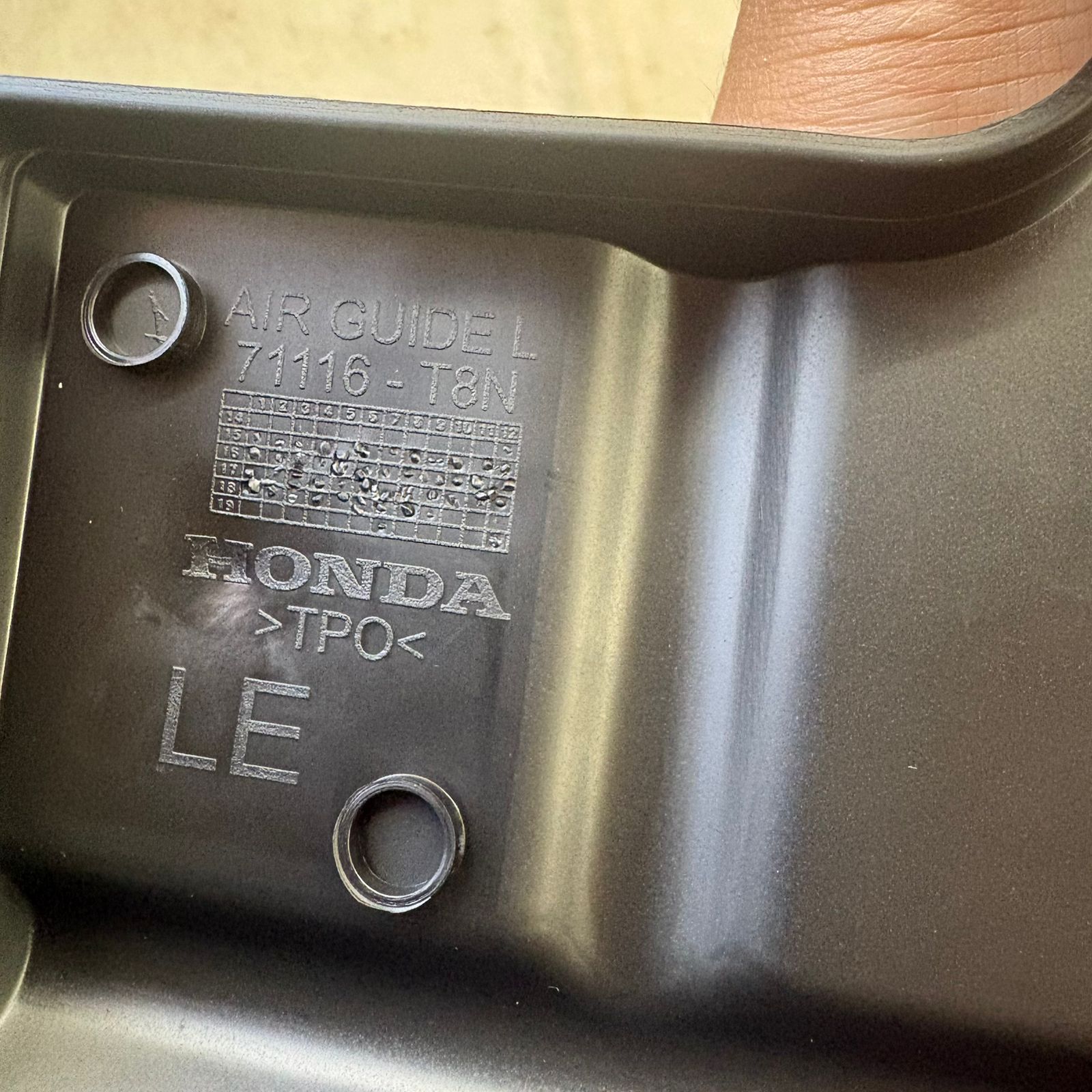 Defletor De Ar Parachoque Diant Esquerdo Honda Hr-v Original - Imagem 9