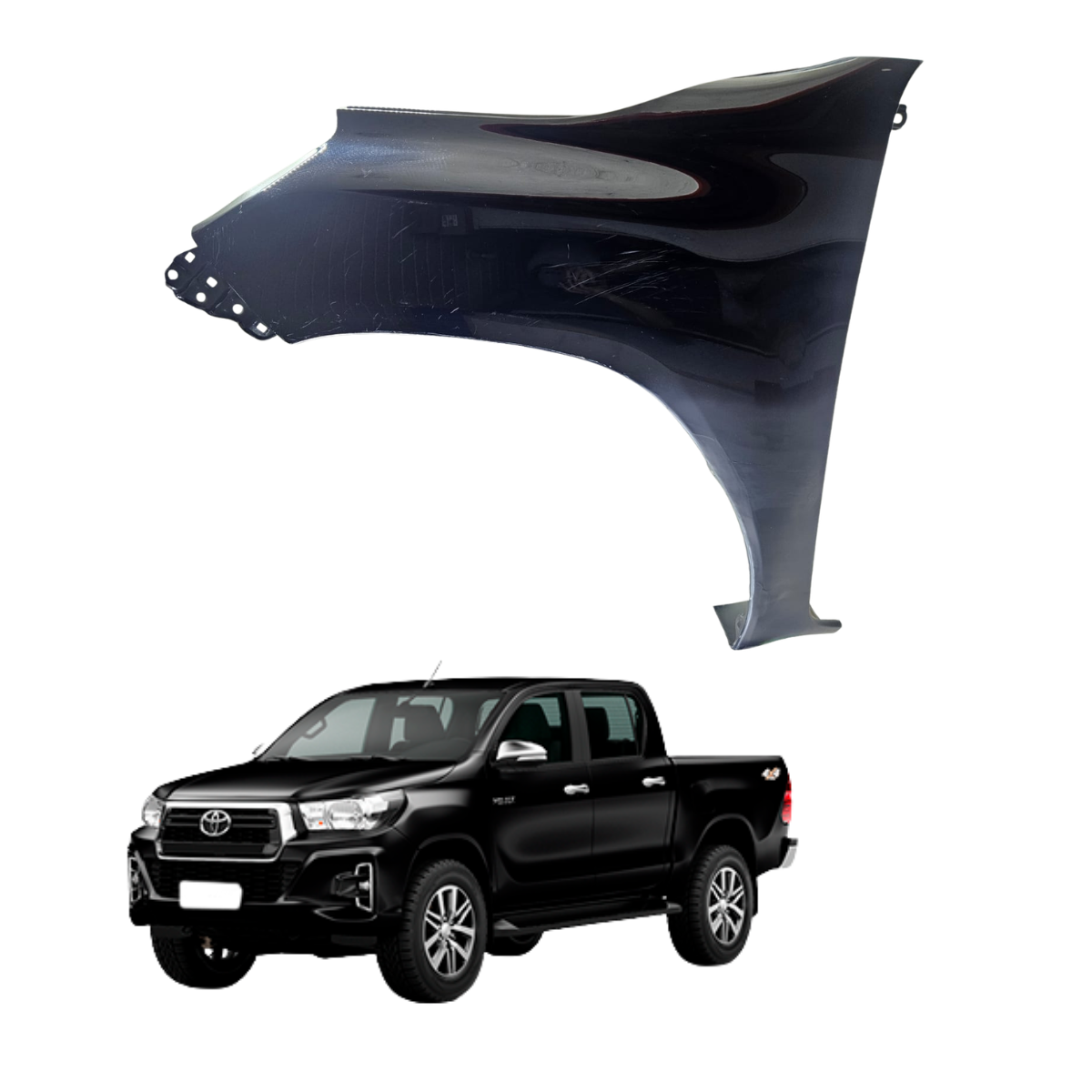 PARALAMA ESQUERDO HILUX 2016/2024 IN.
