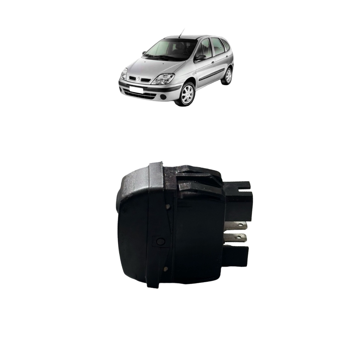 Botão  Eletrico Dian/trás Direito Citroen Xsara Picasso 2000 - Imagem 4