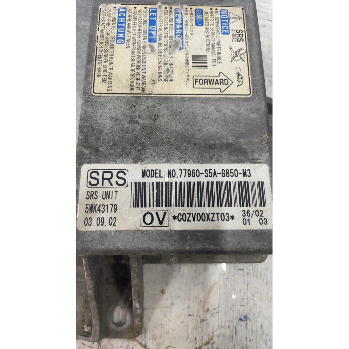 Módulo Air Bag Honda Civic 2002 A 2006 - Imagem 3