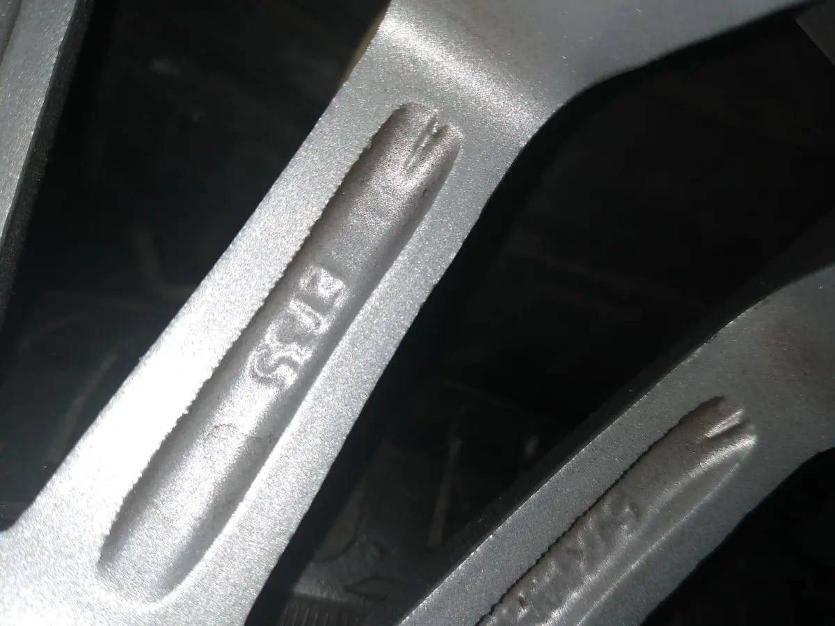Jogo Roda Vw Up Aro 14 Original Prata Pin - Imagem 2