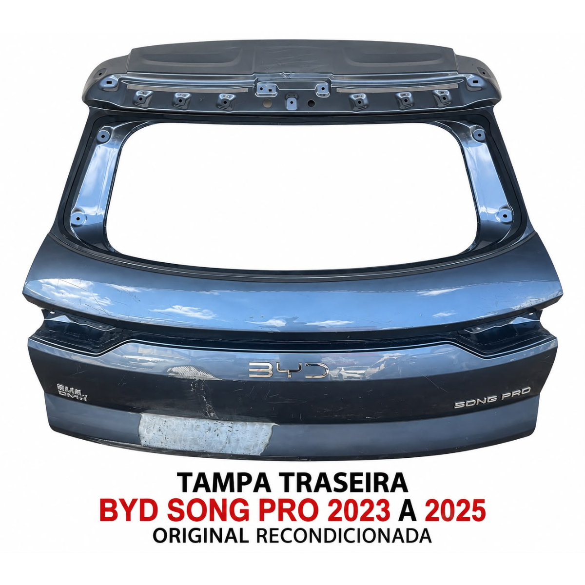 Tampa Traseira Byd Song Pro 2023 A 2025 Recondicionada Preto