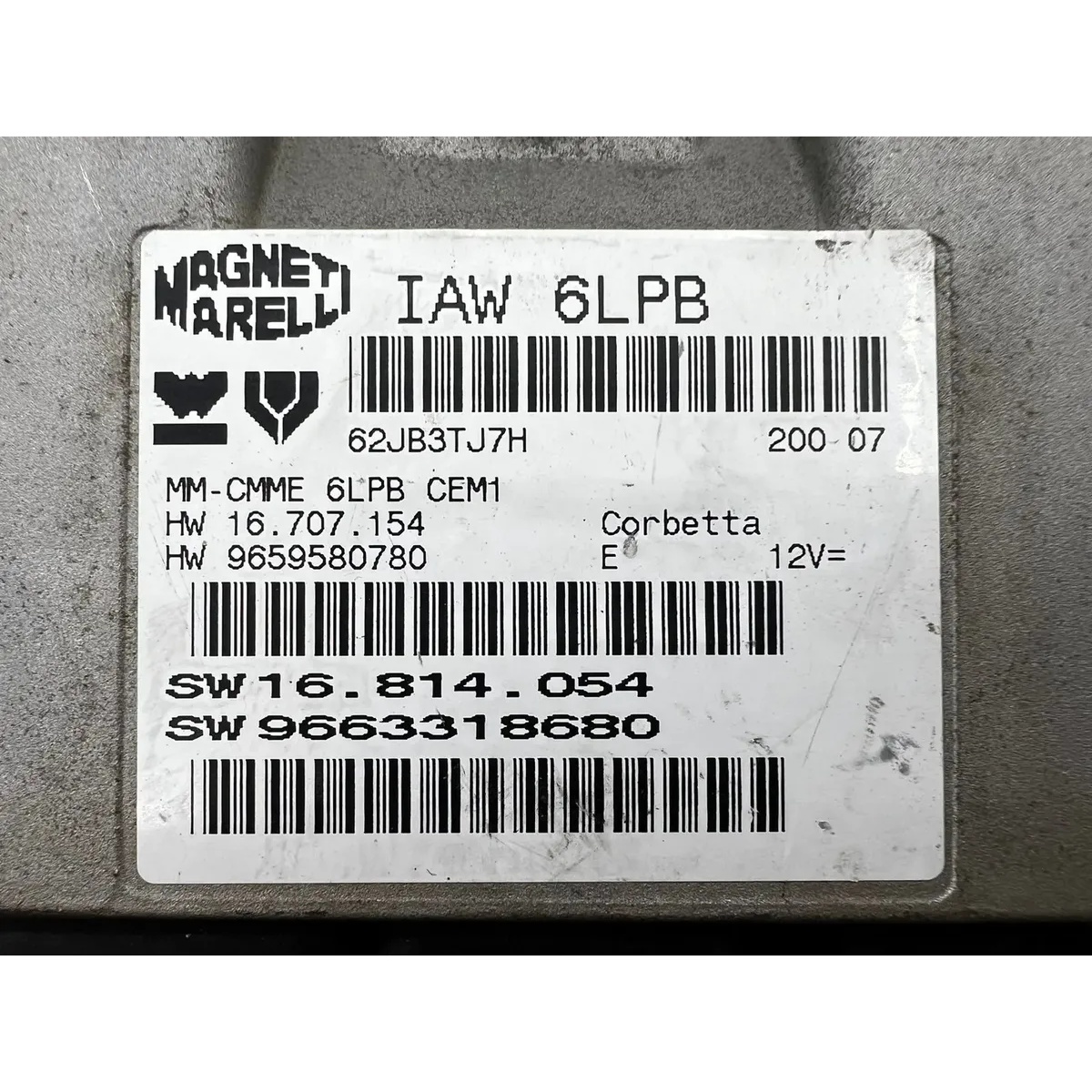Módulo De Injeção Peugeot Citroen C4 307 Original Iaw6Lpb - Imagem 2