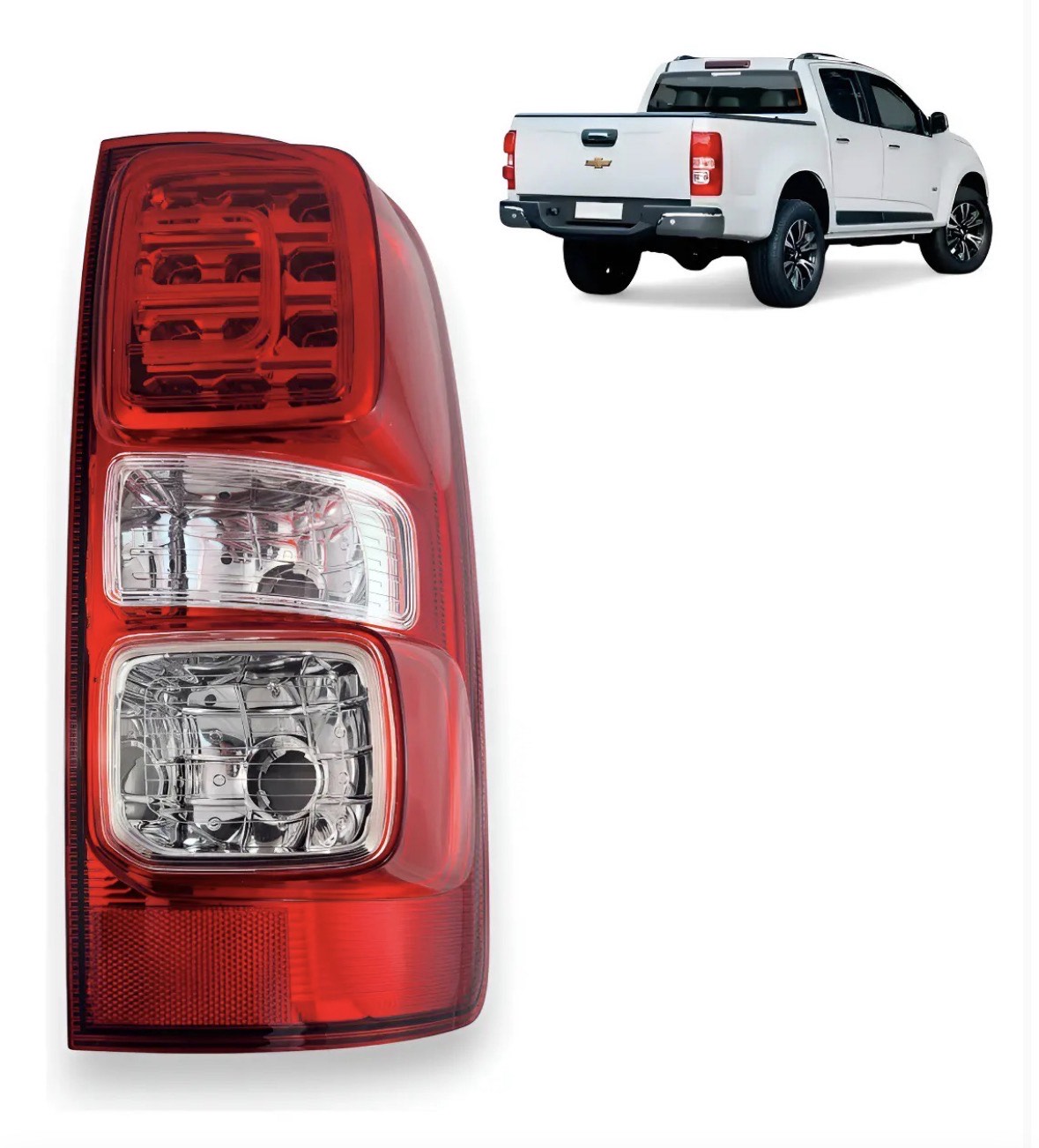 Lanterna Traseira Gm S10 Com Led 2012 2013 2014 2015 2016 - Imagem 1