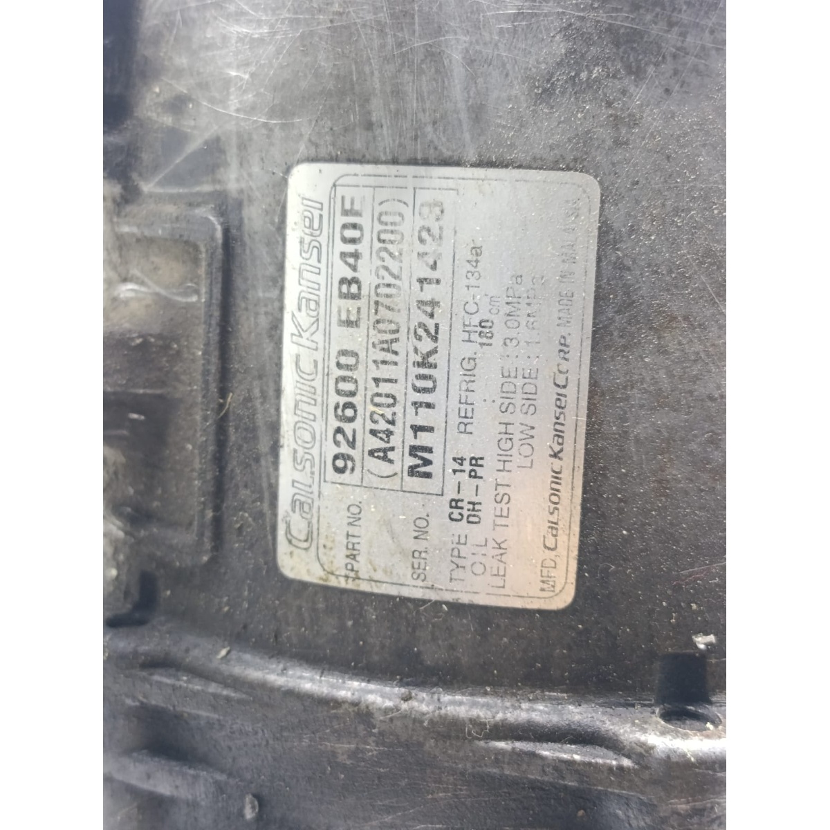 Compressor De Ar Condicionado Original Nissan Frontier 2.5 - Imagem 2
