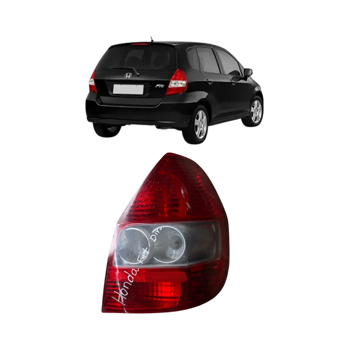Lanterna Traseira Direita Honda Fit 2004 A 2008 Usada Esque - Imagem 1