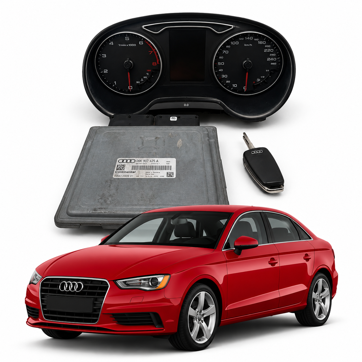 Kit Code Módulo Injeção Audi A3 Sedan 06K907425A - Imagem 1