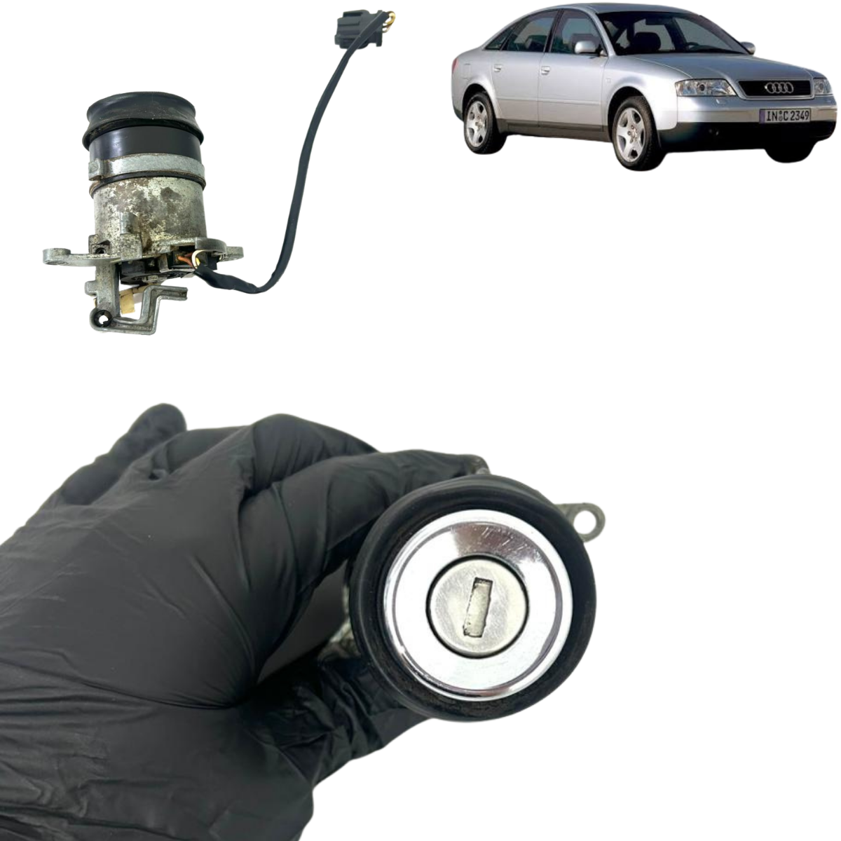 Miolo da Fechadura do Porta-Malas Audi A6 / A100 / A8 1996