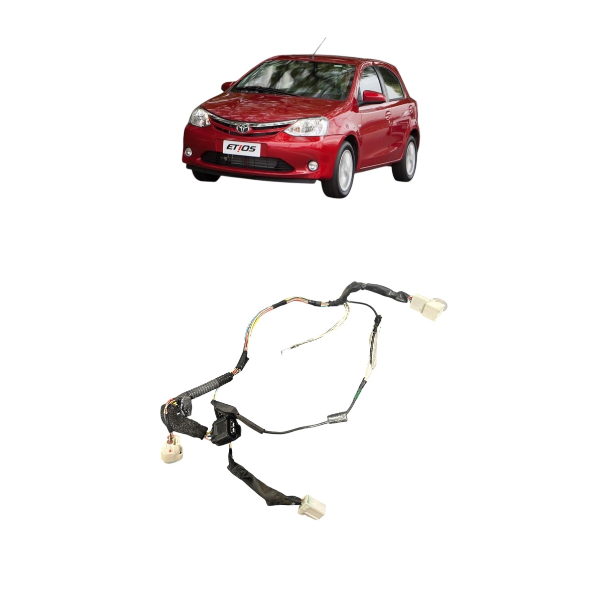 Chicote tampa traseira Toyota Etios 2014 821850D38000 Origin - Imagem 2