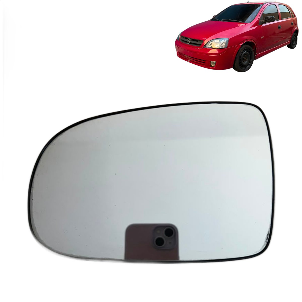 Lente Espelho Retrovisor Esquerdo Corsa Joy 2003 A 2012