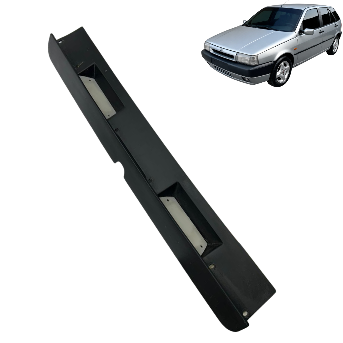Moldura Luz De Placa Traseira Fiat Tipo 1993 Á 2000 Original Preto