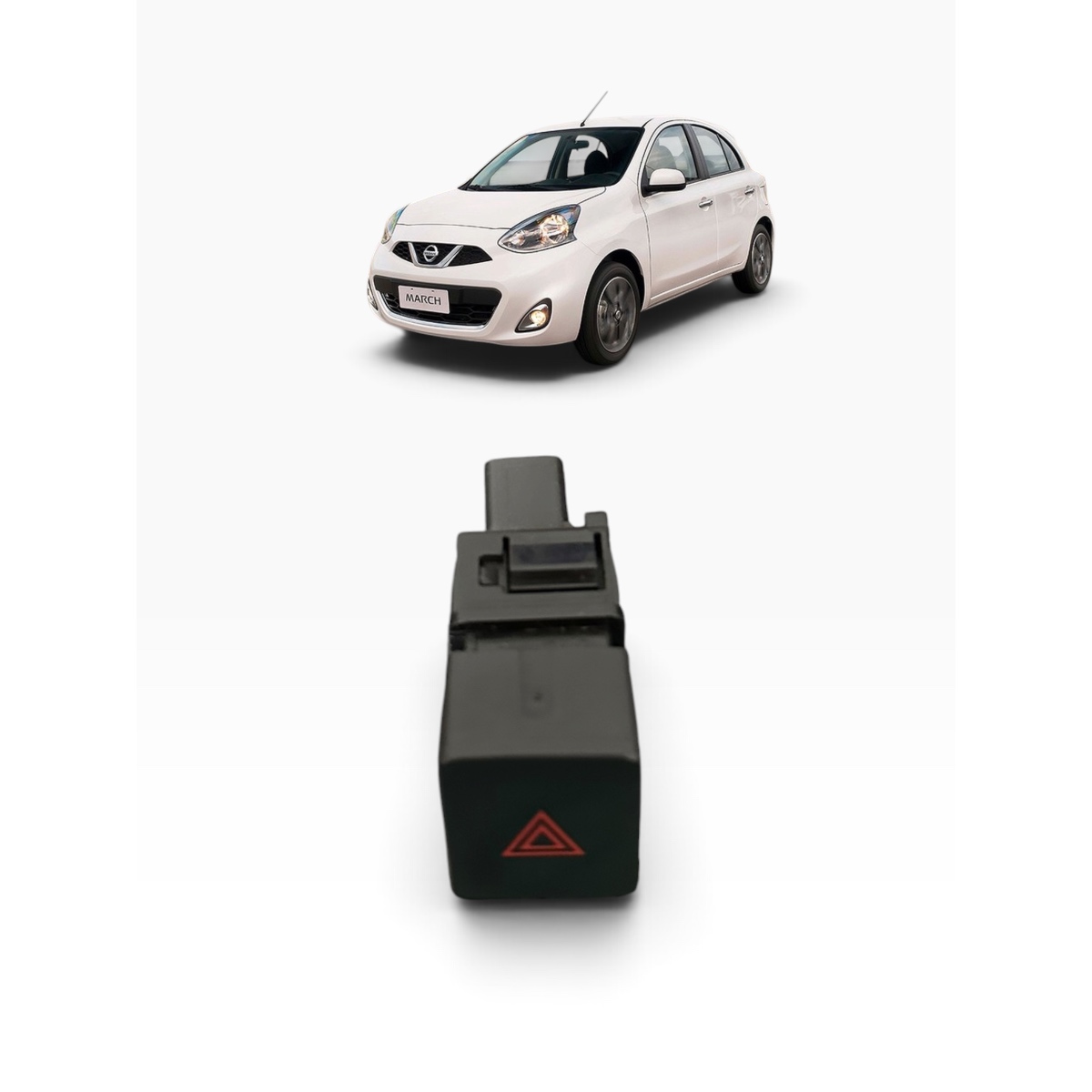 Botão Comando Pisca Alerta Nissan March Versa 2015 A 2020 - Imagem 3