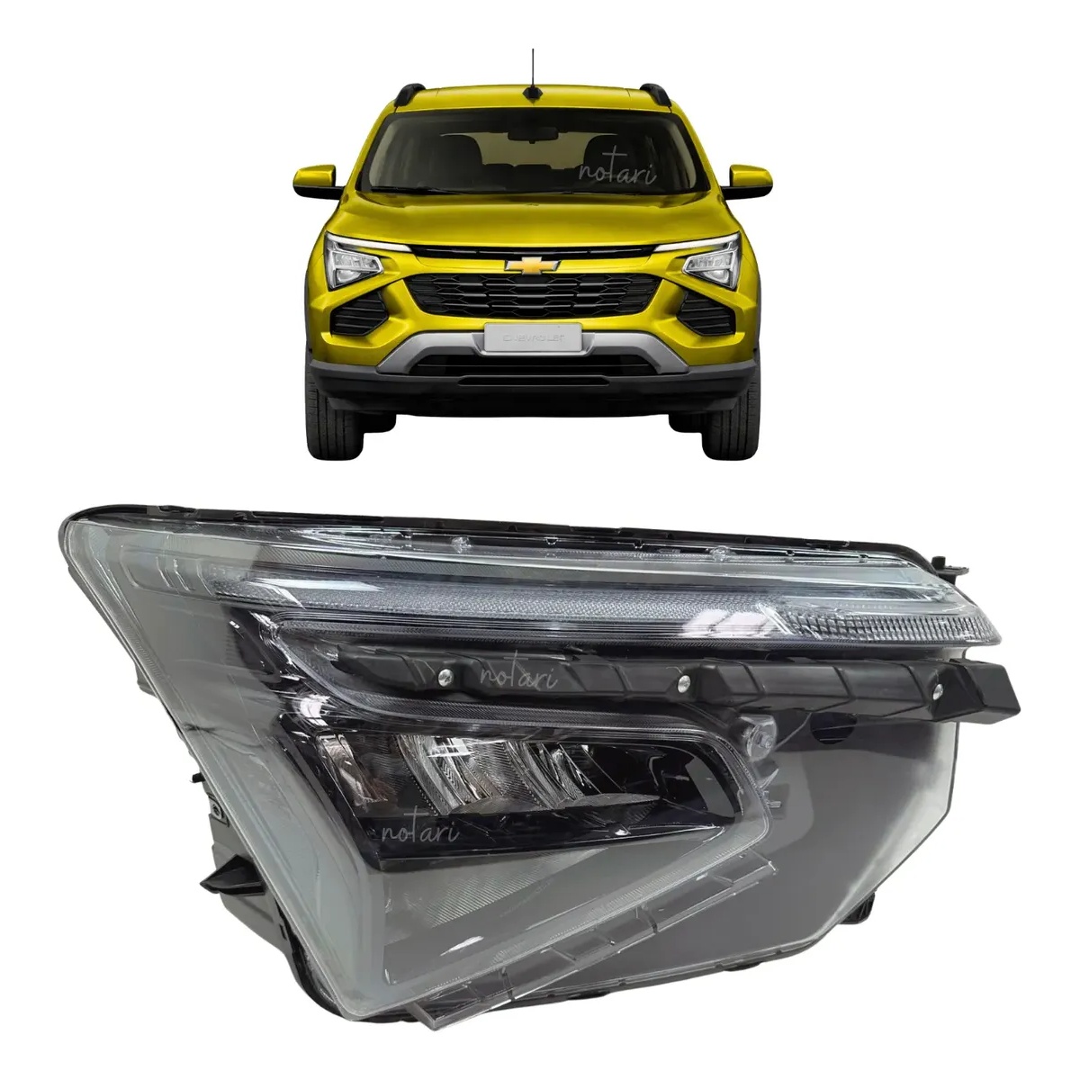 Farol Direito Spin 2025/2026 Original com Led trocado - Imagem 1
