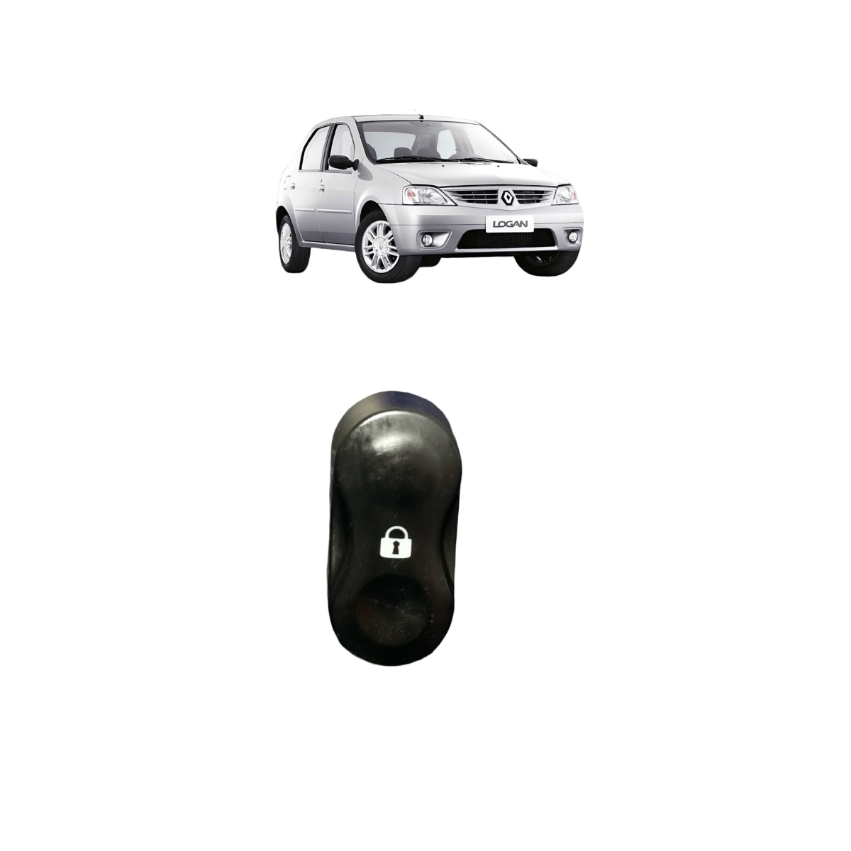 Botão Trava Porta (220200302) Logan 2007 2008 2009