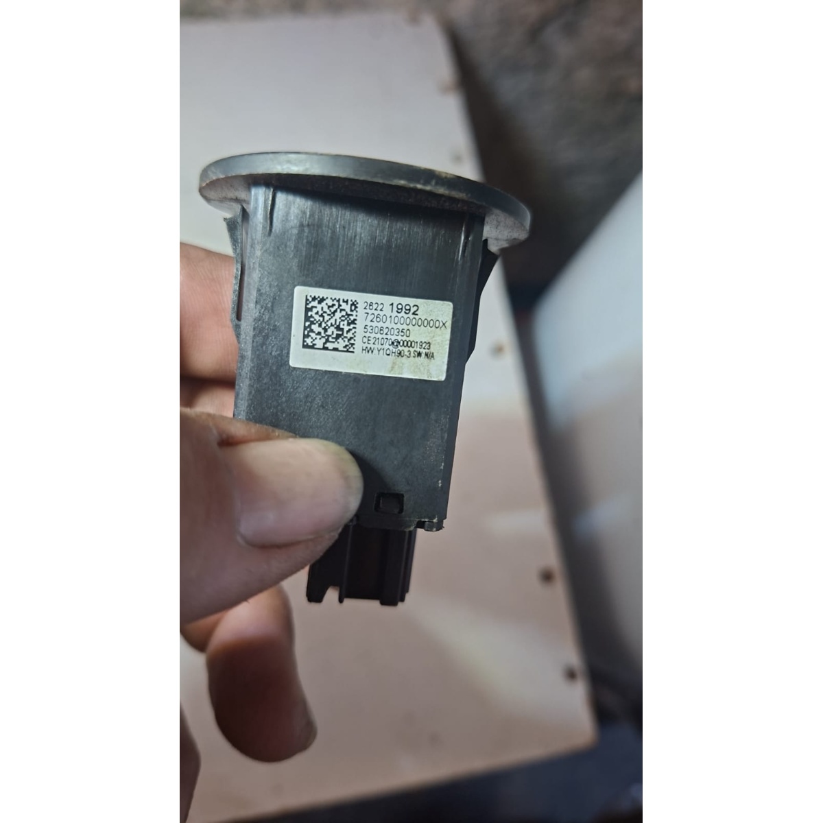 Chave On Off Airbag Passageiro Chevrolet Gm Onix 2021 A 2025 Preto - Imagem 2