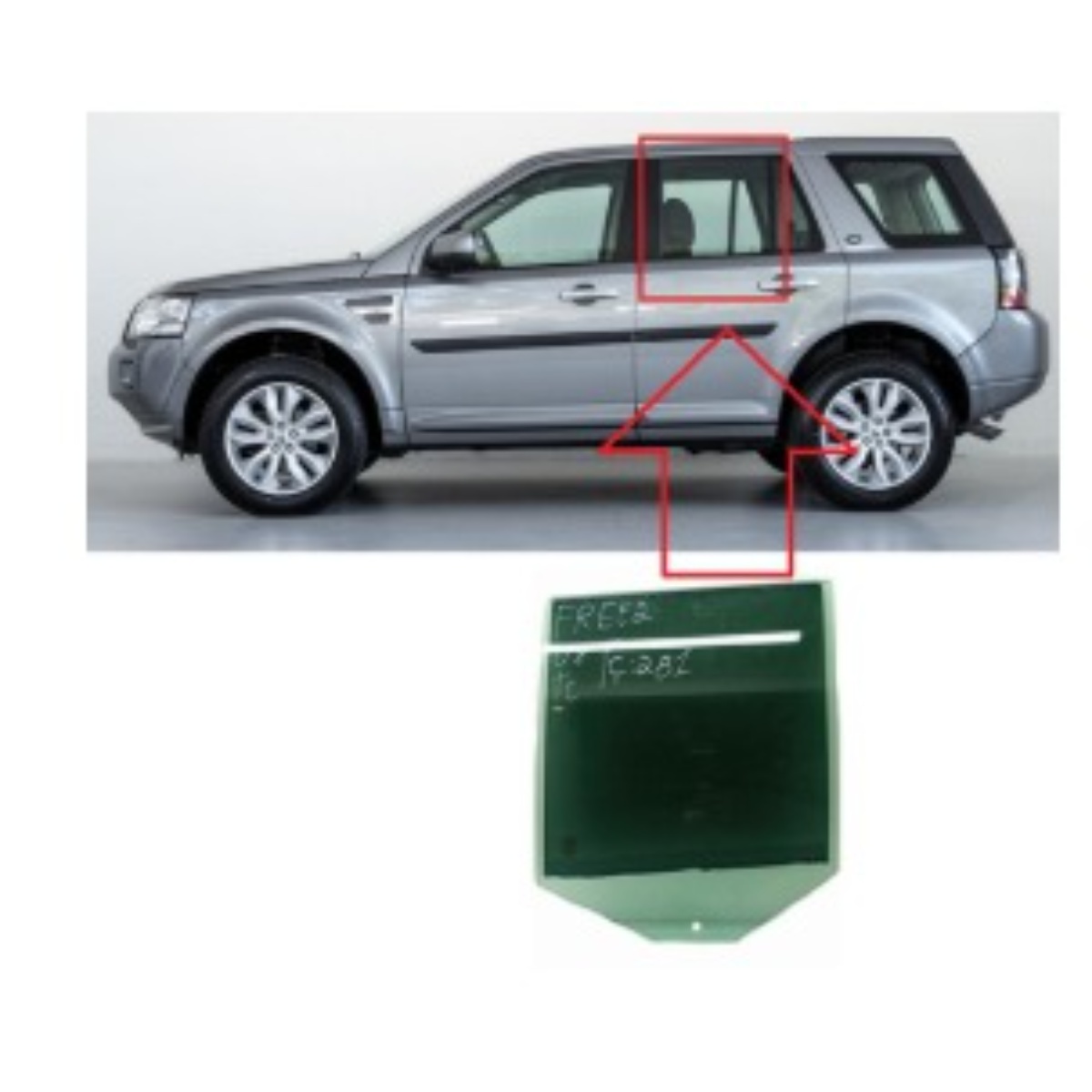 Vidro Porta Traseira Esquerda Land Rover Freelander 2002/06