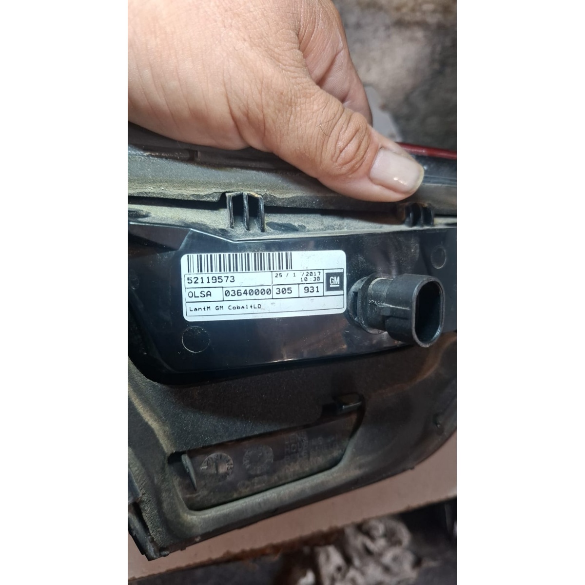 Lanterna Traseira P/ Malas Ld Cobalt 2016/2020 Gm 52119573 Direito/passageiro Vermelho - Imagem 4