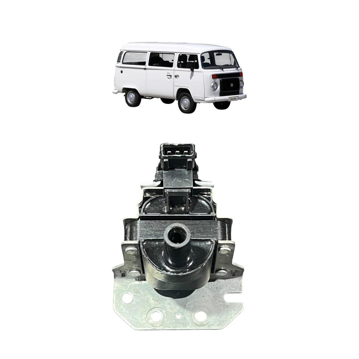 Bobina 3 Pinos Volkswagen Kombi 1.6 8v  96/05 - Imagem 4