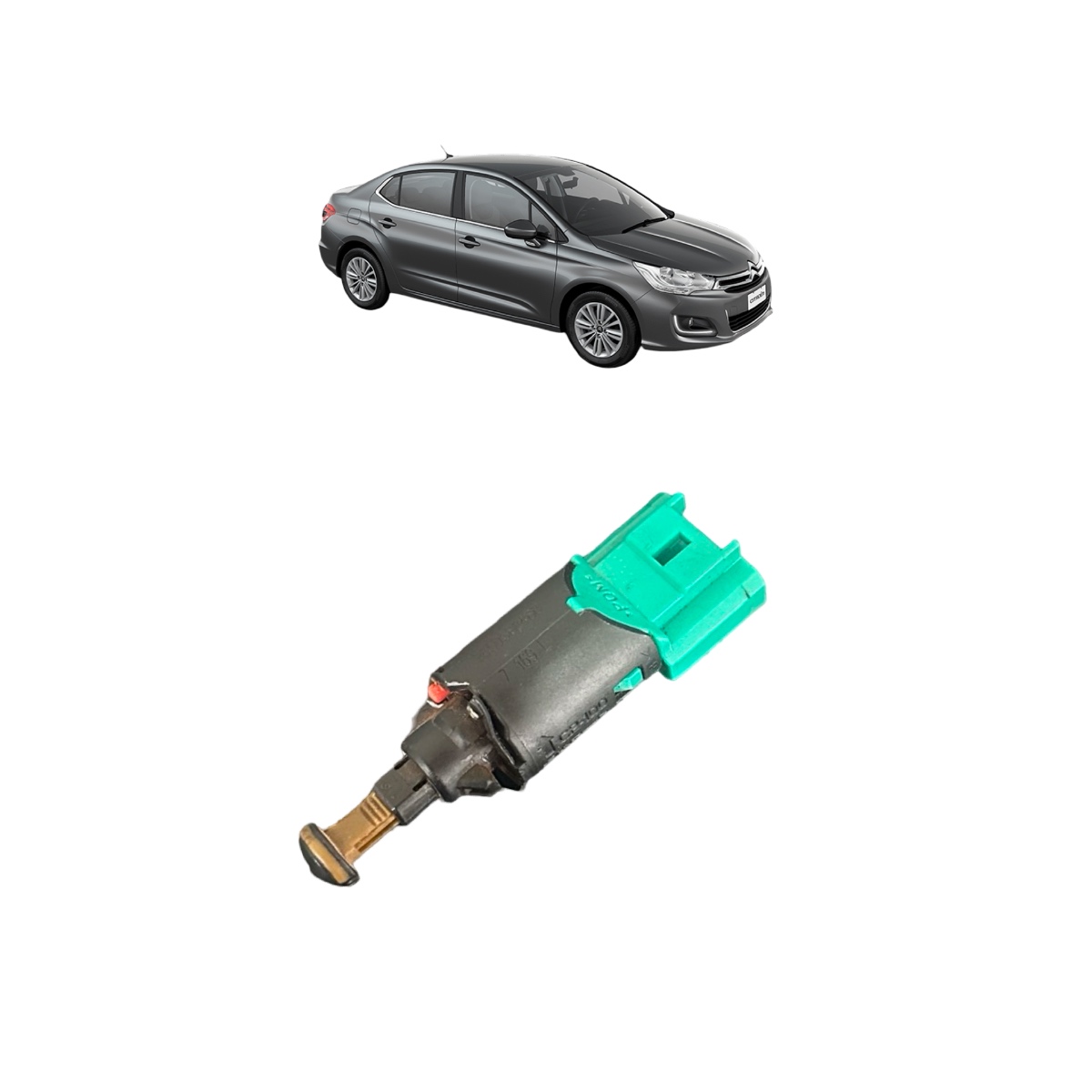 Interruptor Pedal Freio  Citroen  C4 4 Pinos Original - Imagem 2