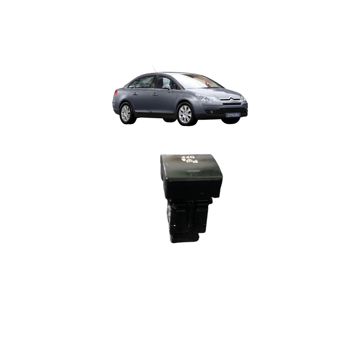 Botão Sensor Estacionamento Citroen C4 Pallas 2.0 Original Preto - Imagem 4