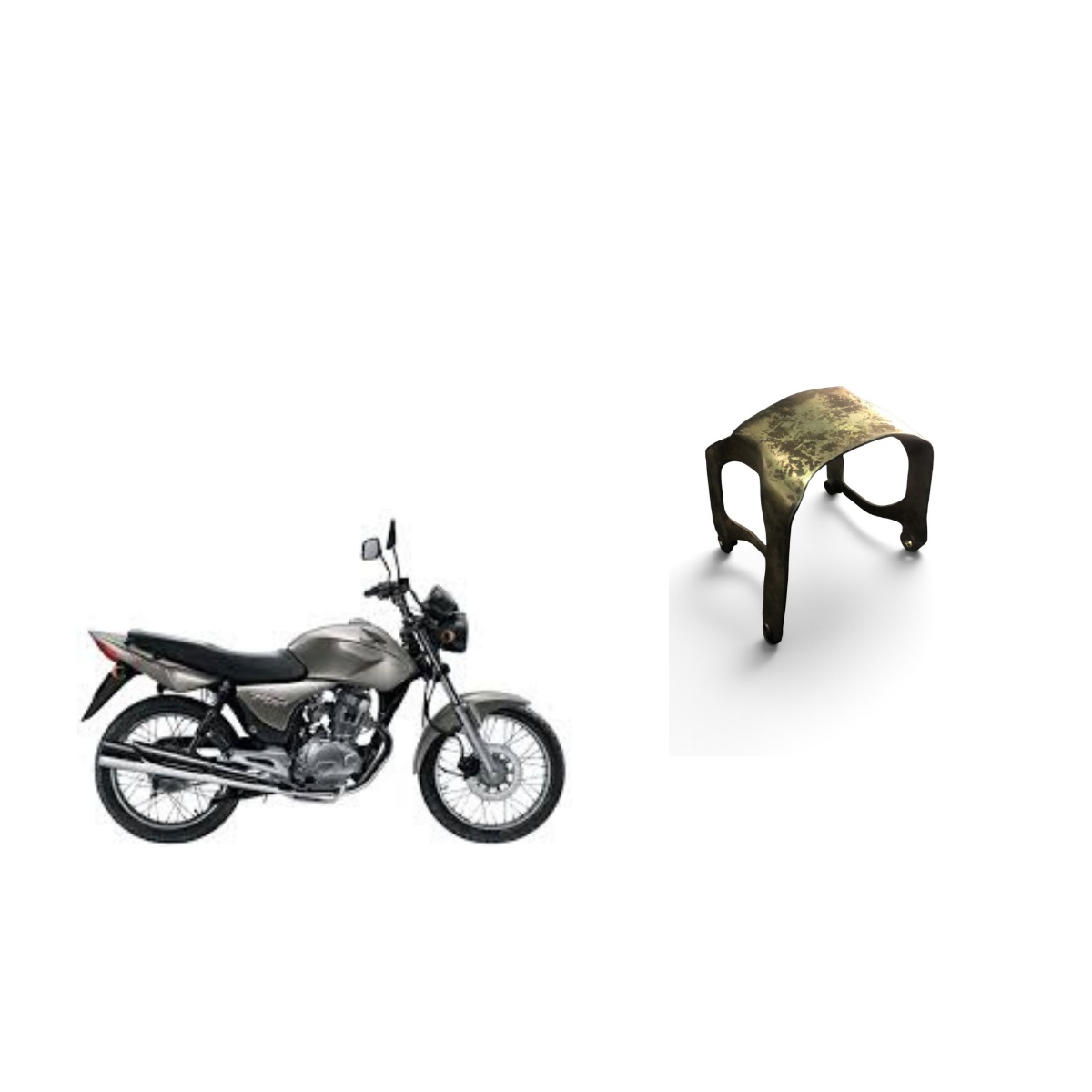 Aranha Paralama Dianteiro Titan 150 04/08 Usado - Imagem 1