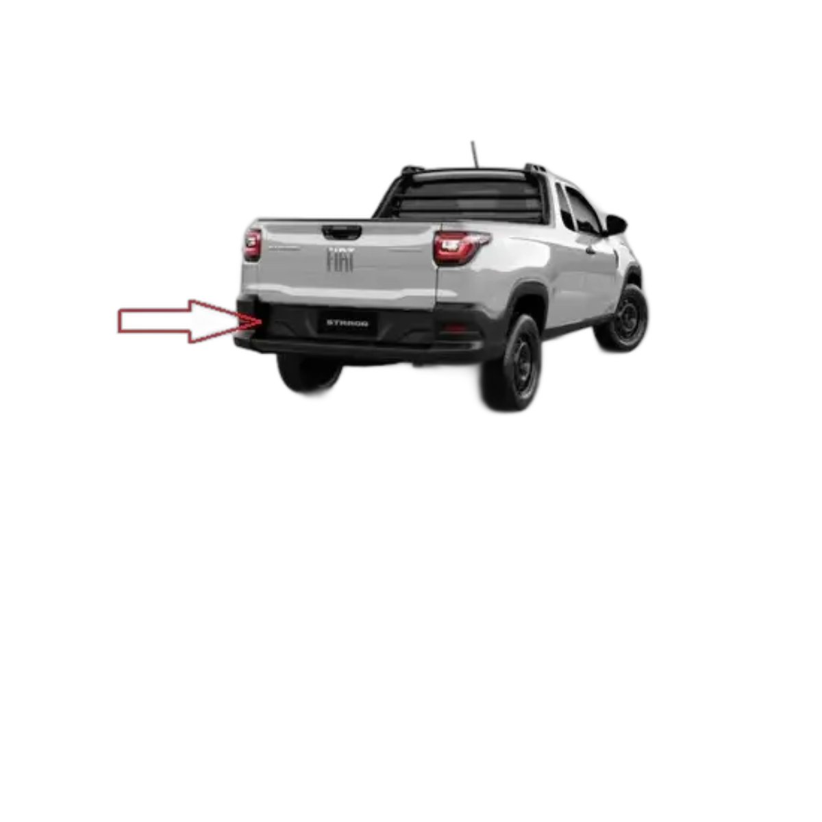 Suporte Moldura Placa Fiat Strada Nova 2020 Á 2023