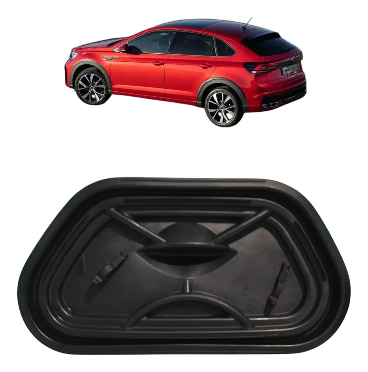 Capa Acabamento Porta Traseira Esquerda Vw Polo Nivus 2024