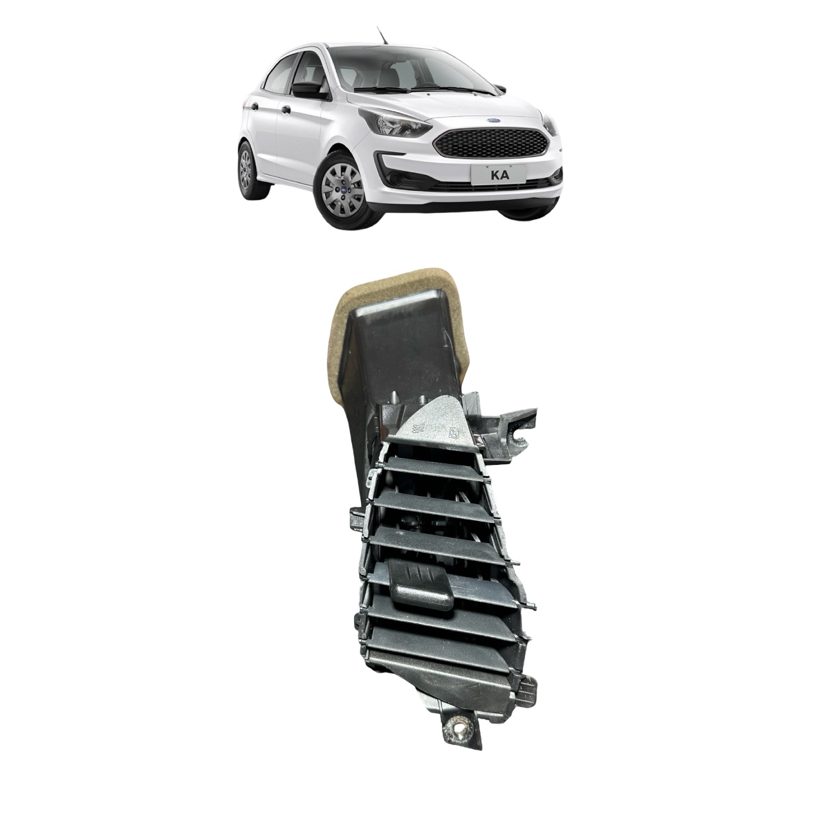 Difusor Ar Central Ford Ka Lado Direito 1.0 2017 E3B5A01820A - Imagem 1