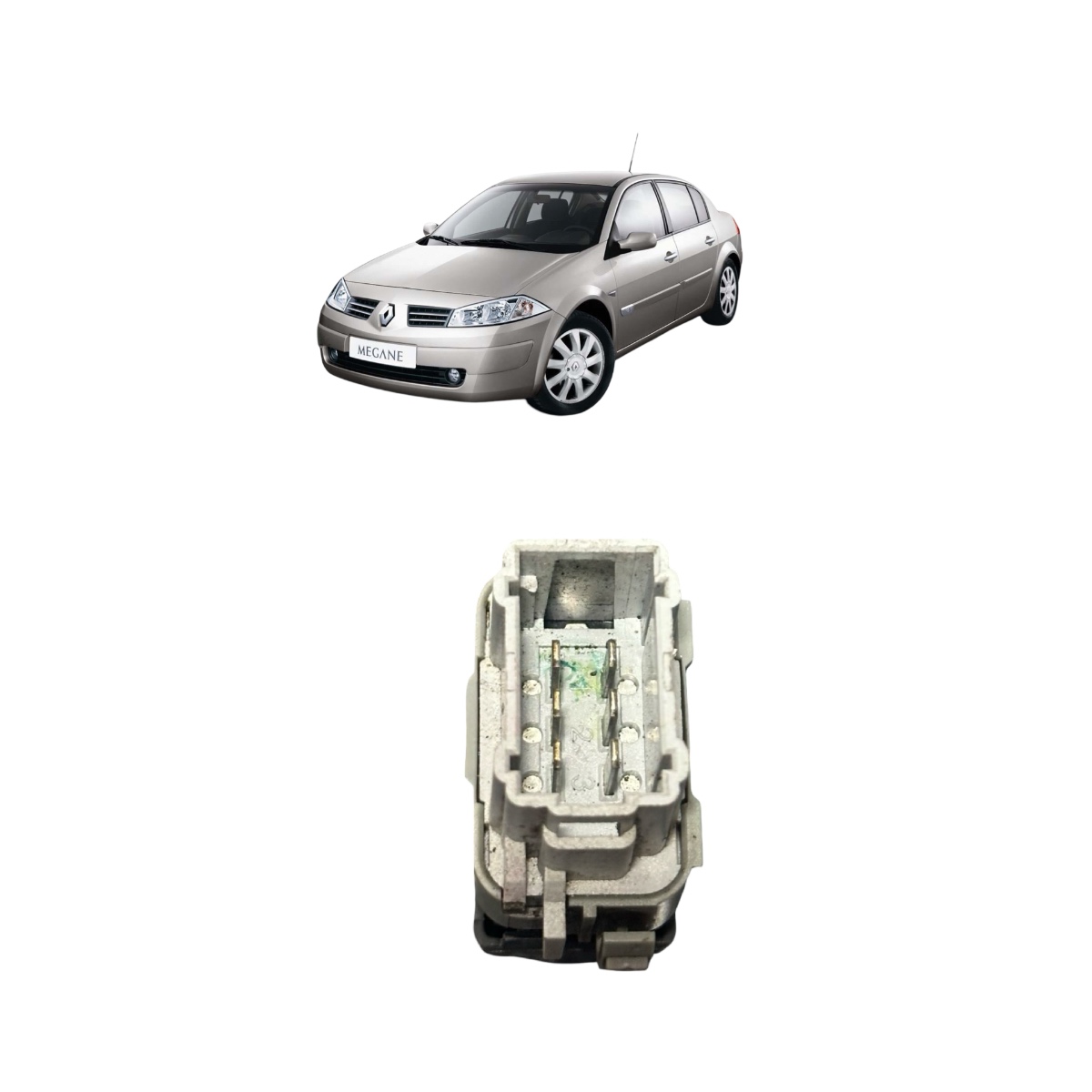 Botão Vidro Dinat Direita Renault Megane 2007/2013 28082