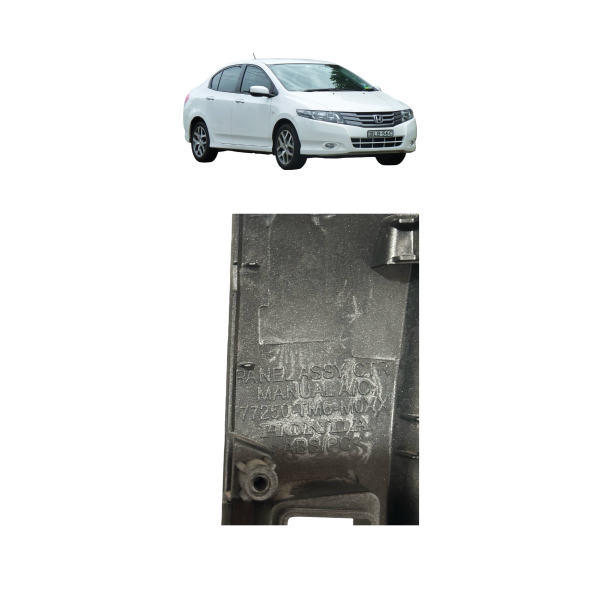 Moldura Central Para Midia Original City 77250tm6m0xx 09/14 Preto - Imagem 4