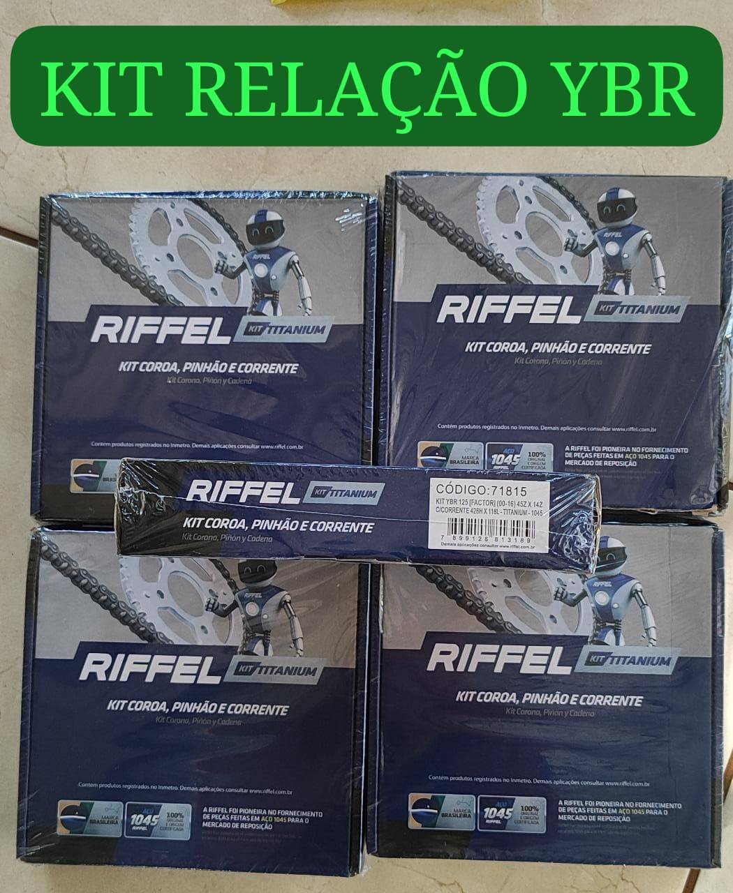 KIT RELAÇÃO YBR - Imagem 1