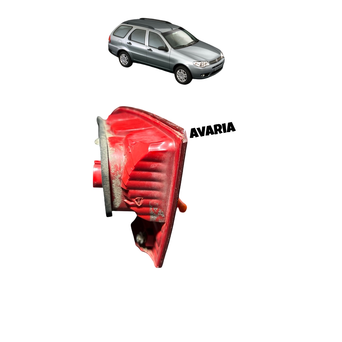 Lanterna Tampa Fiat Palio Weekend 2004/2006 C/AVARIA T/D - Imagem 6