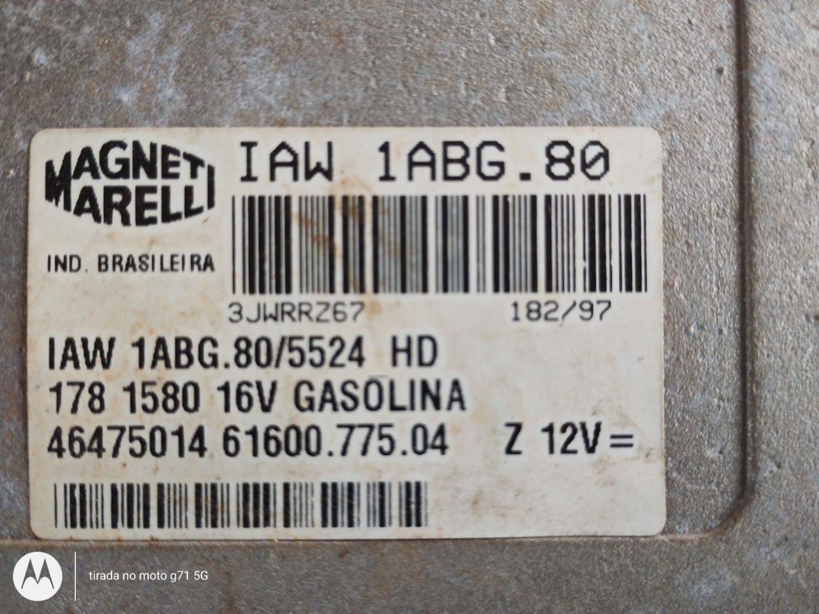 Módulo de Injeção Eletrônico Fiat IAW1ABF.80 - Imagem 1