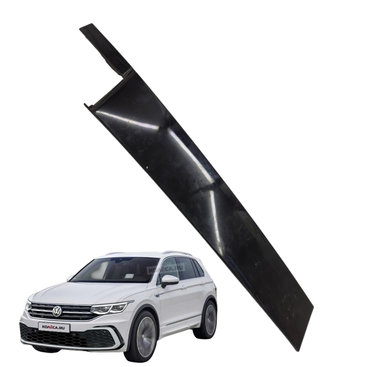 Moldura Coluna Porta Dianteira Esq Tiguan 2018 A 2024 5Na837